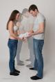 Baby, Babybauch, Kollage, Familie